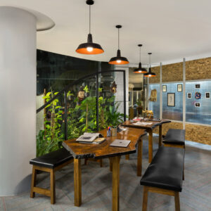 Interior Photography by Kunal Bhatia, of Iron Buzz Tattoo Studio designed by Studio 6158. Only Editorial Usage rights granted to Studio 6158, with photo credits to "Kunal Bhatia" mentioned alongside with every instance of usage. Commercial Usage Rights granted to Iron Buzz Tattoos. No rights to any third party. Copyrights belong to photographer.